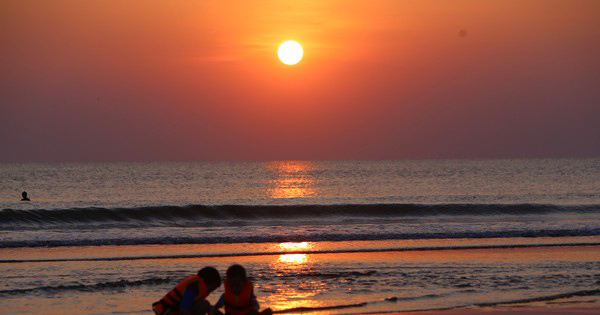 Bai Dong beach in Thanh Hoa vietnam